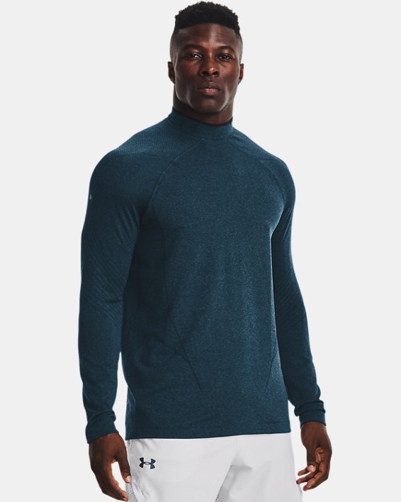 เสื้อคอเต่า UA RUSH™ ColdGear® Seamless สำหรับผู้ชาย, Blue, pdpMainDesktop image number 4